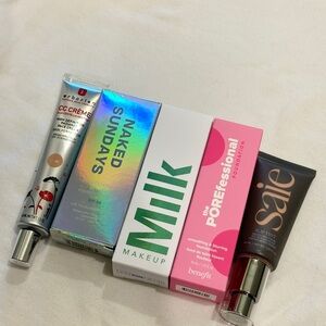 Set of skin tints and foundation for light- medium skin